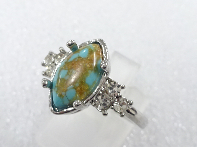 COLORED STONE FASHION RING / JP SIZE 17